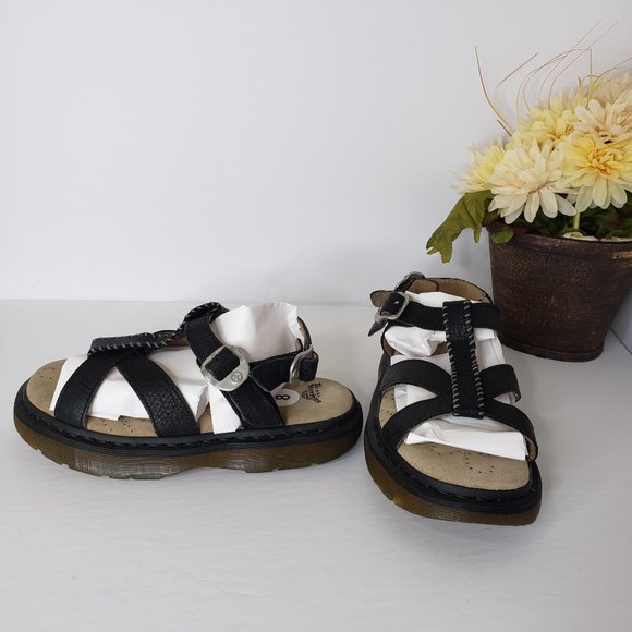 Dr. Martens Shoes - Dr. Martens Cherie Dark Leather Sandals Size 8